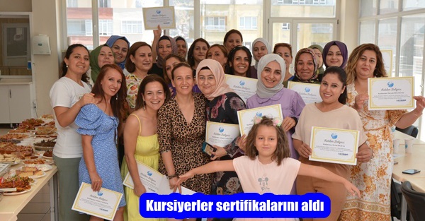 Kursiyerler sertifikalarını aldı