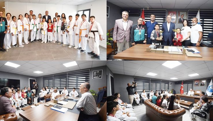 BAŞKAN YAPAR ANTAKYA BELEDİYESİ KARATE TAKIMINI AĞIRLADI